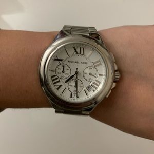 Michael Kors silver watch used MK5719